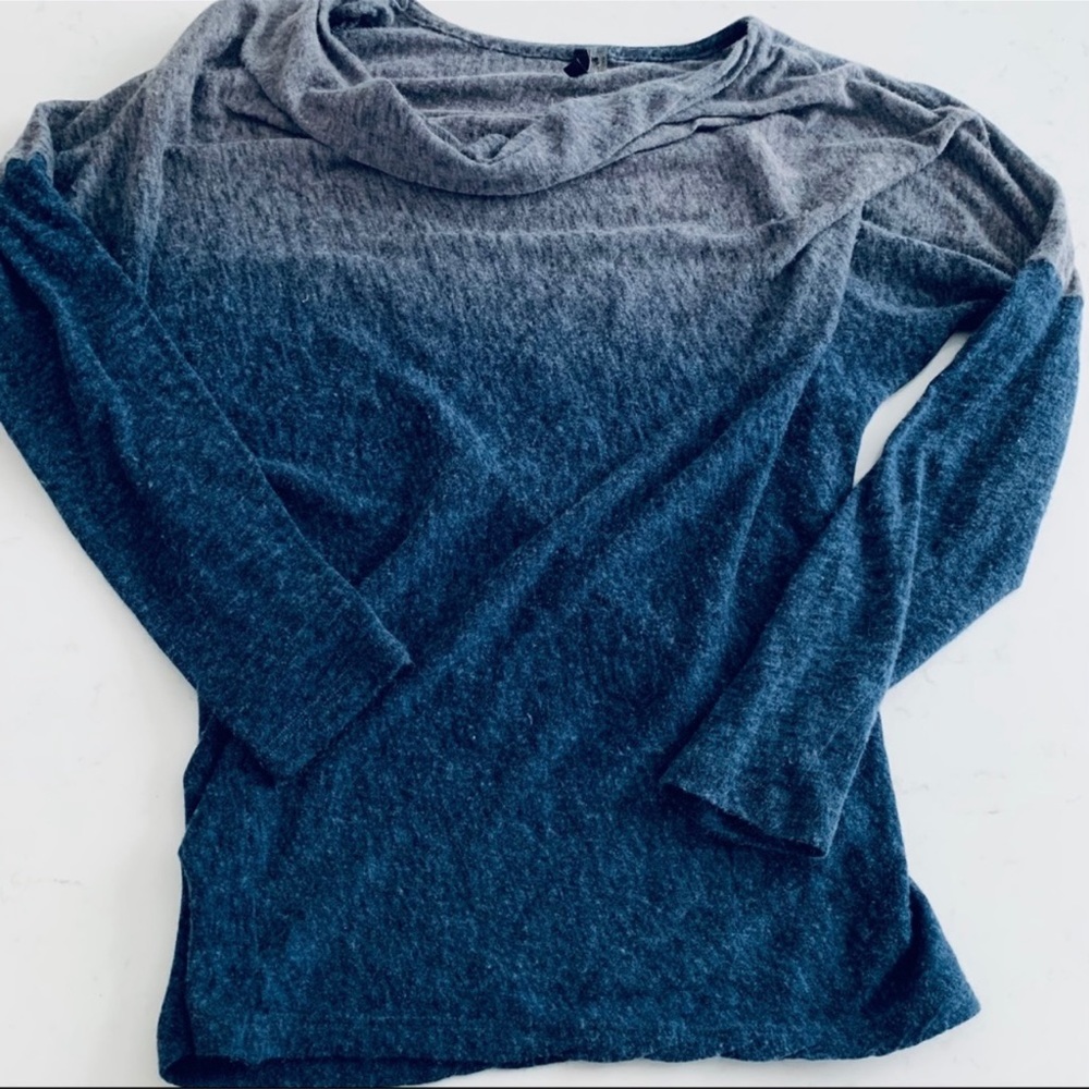 7 for all mankind ombré burnout top